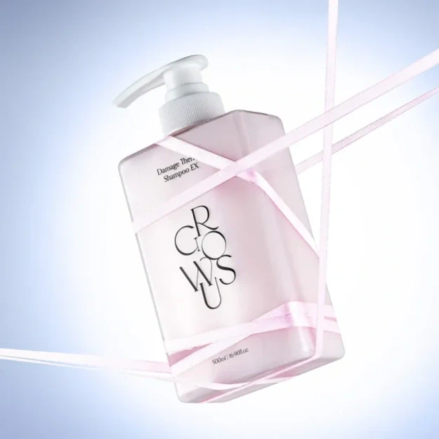 GROWUS Damage Therapy Shampoo EX, 500g. – atkuriamasis plaukų šampūnas su kolagenu