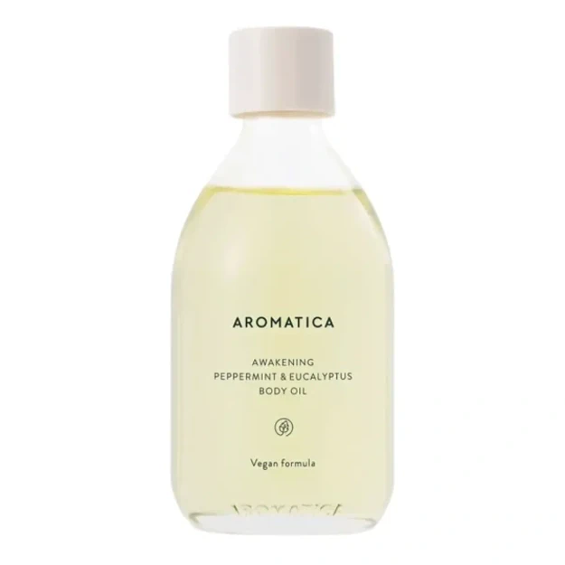 Aromatica Awakening Body Oil Peppermint & Eucalyptus, 100 ml. – kūno aliejus su pipirmėte ir eukaliptu